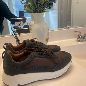 Aldo Dark Brown and Gray Men's Sneakers